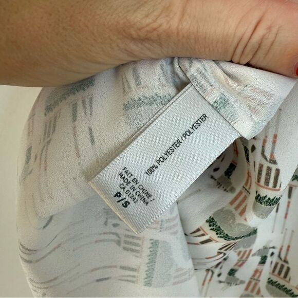 CONTEMPORAINE | animal print blouse - Picture 6 of 8